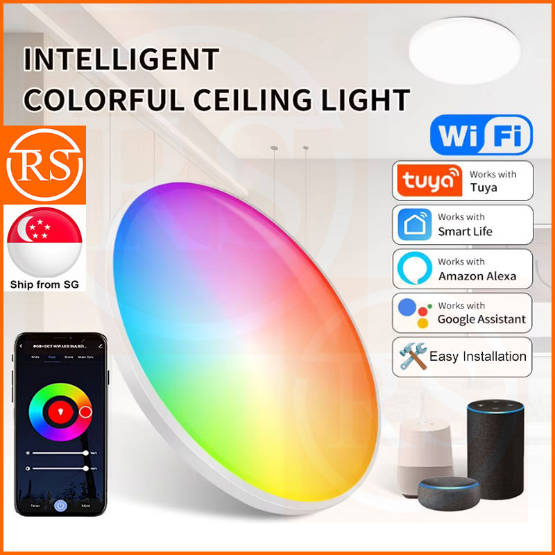 Dimming Led Ceiling Light With Remote Control RGB Modern Ceiling Lamp Living Room Lights Bedroom lamps Home Lighting
